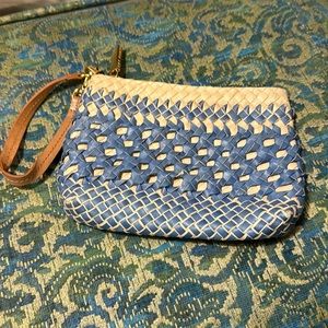 TORY BURCH STRAW WRISTLET